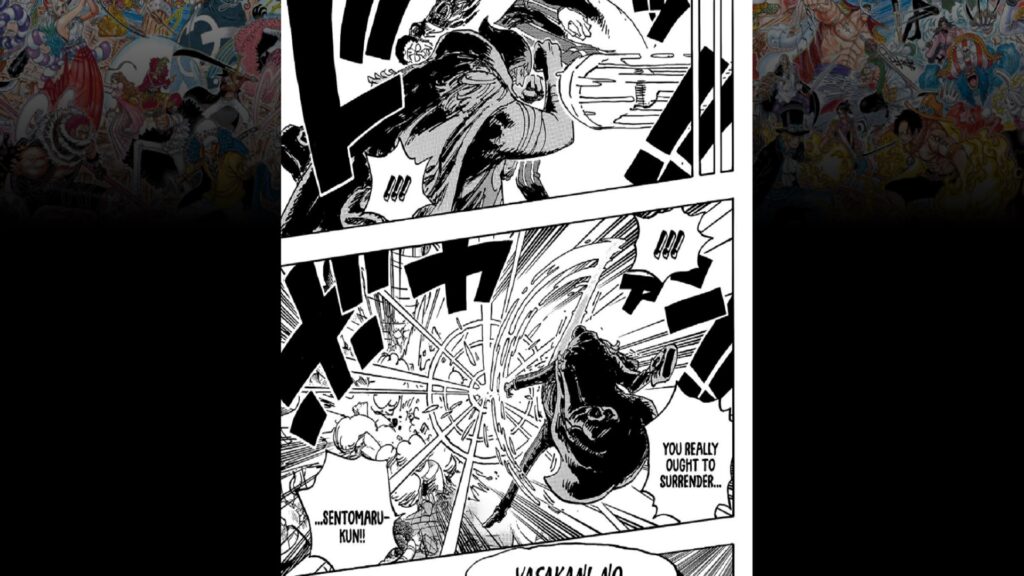 One Piece Chapter 1091 Sentomaru Fights Kizaru.