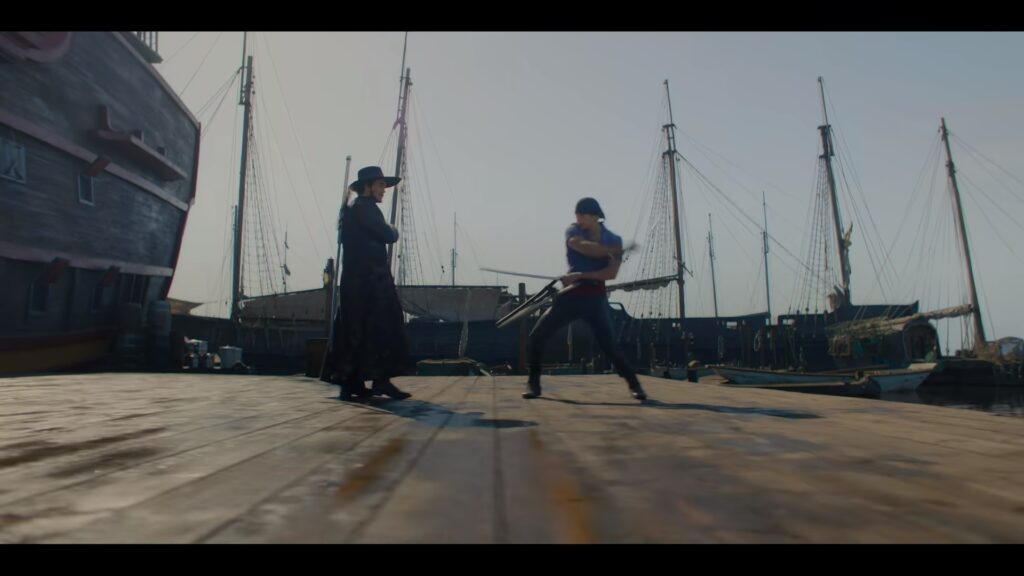 One Piece Live Action EP 5 Zoro Fights against Mihawk and he loses.