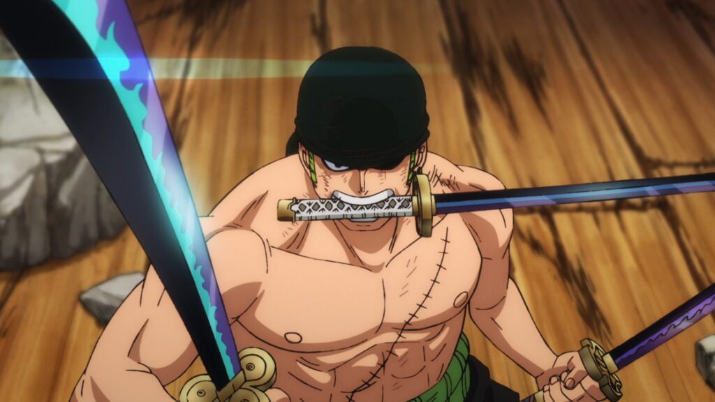 One Piece Roronoa Zoro Haki Display against King - Episode 1046