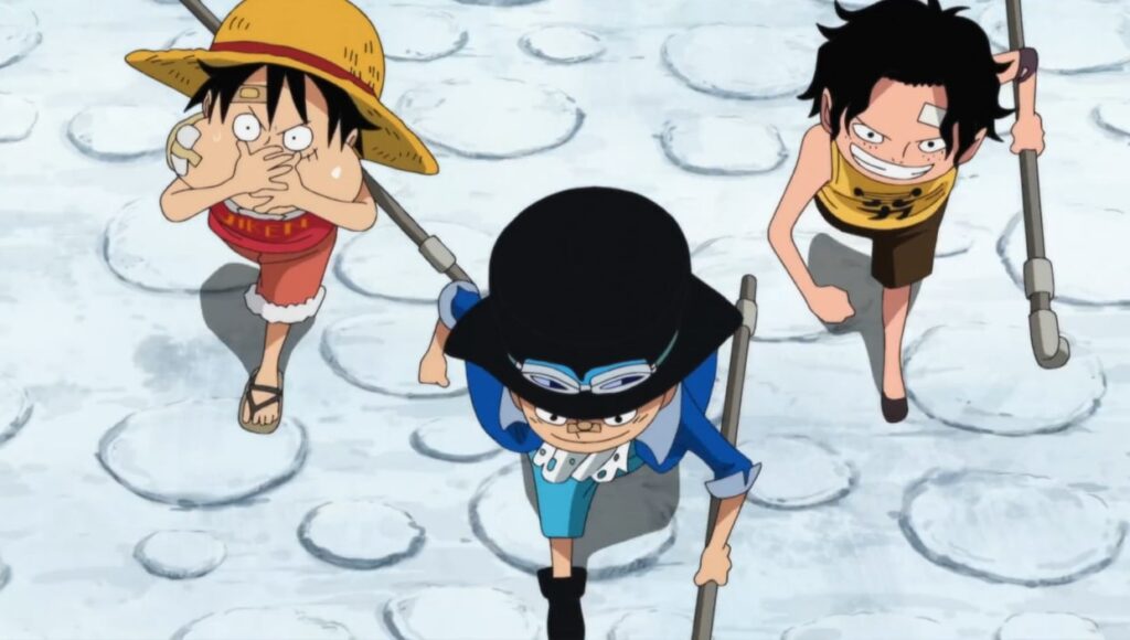 One Piece Luffy and Ace have one more brother named Sabo.