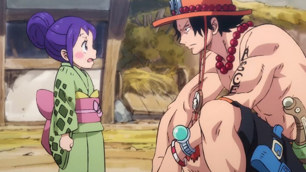 One Piece Ace meets Otama when he went to Wano to beat Kaido.