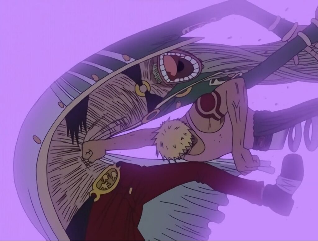One Piece Bellamy showing his raw strength in fights, Episode 150