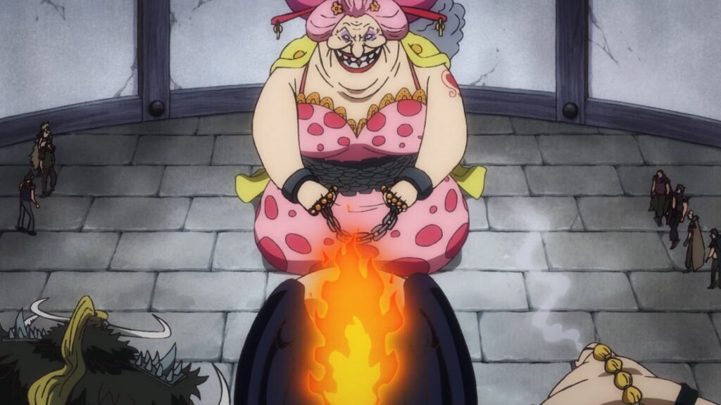 One Piece Big mom detained and handcuffed with the Seastones