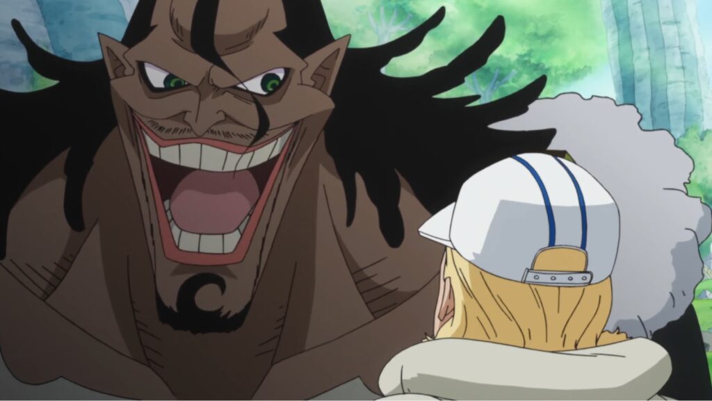 One Piece 519 Caribou is a violent pirate.