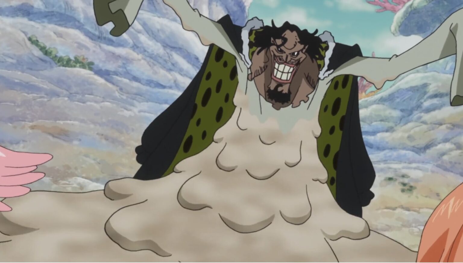 One Piece 519 Caribou ate the Numa Numa no Mi Devil Fruit.