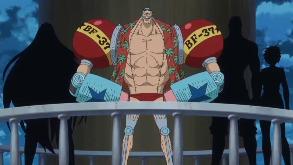 One Piece Franky is the genius cyborg.