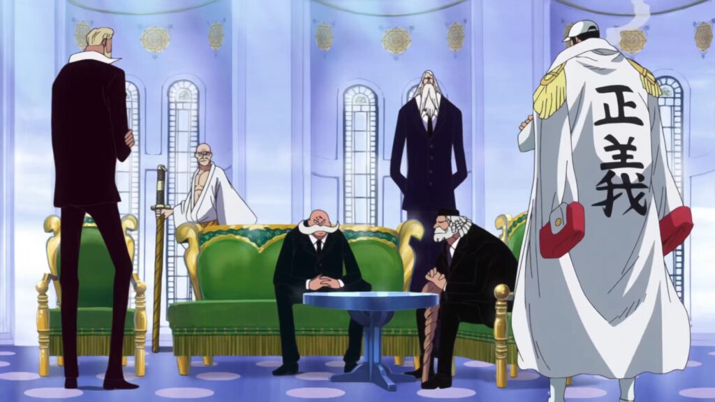 One Piece Gorosei, The Five Elders and Akainu