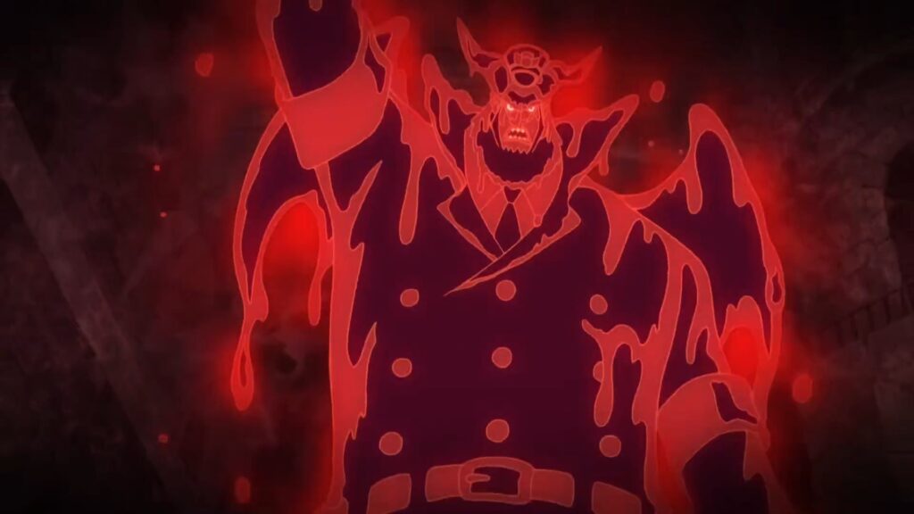 One Piece Magellan is affected by his Devil Fruit.