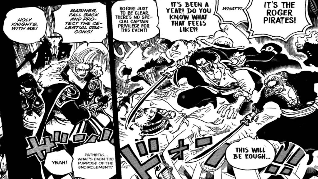 One Piece 1096 Is a battle royale Gold Roger Pirates arrive on the island.