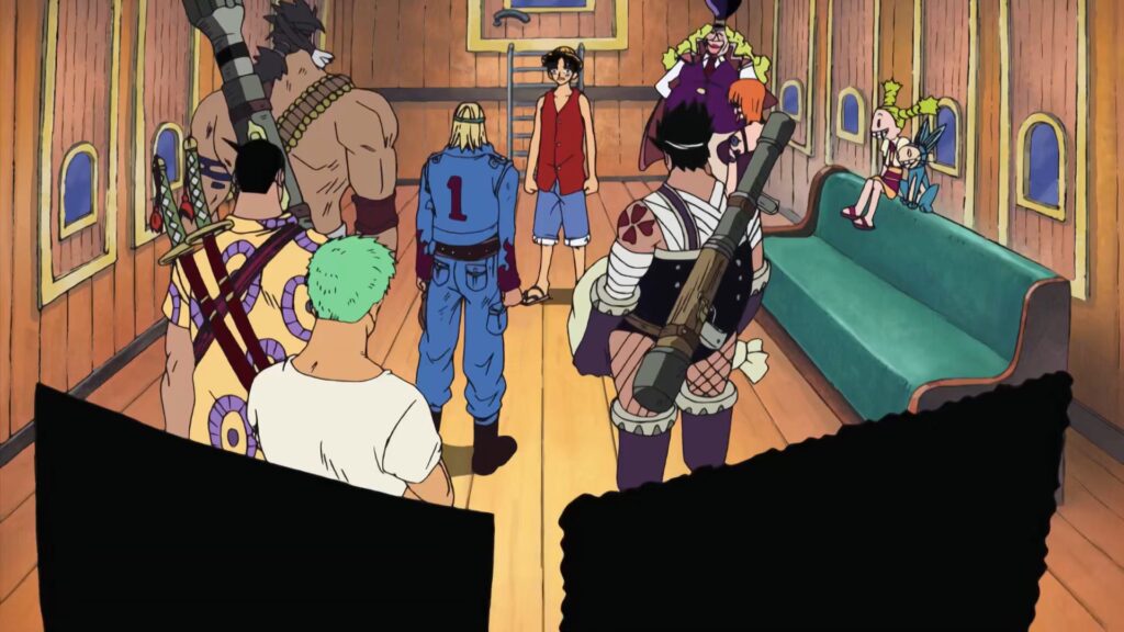 One Piece 250 Franky's Family joins Luffy in Enies Lobby.