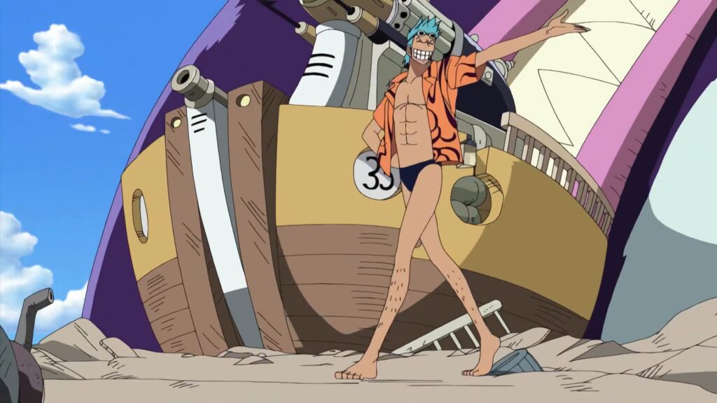 One Piece 248 Franky took the leadership over the family ocne tom died.