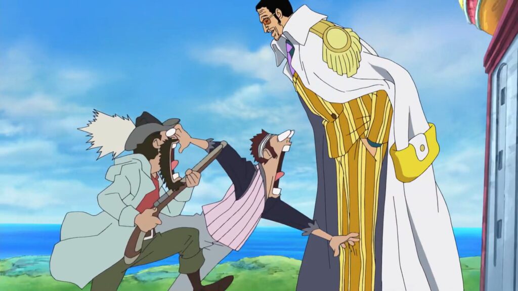 One Piece 401 Kizaru is one of the Admirals.