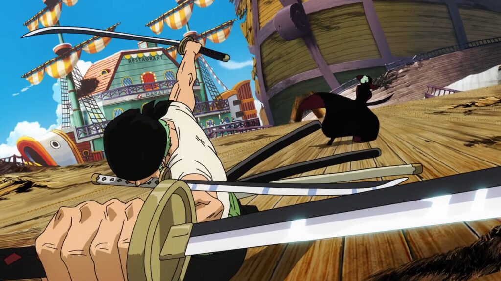 One Piece East Blue Episode Mihawk Defeated Zoro.