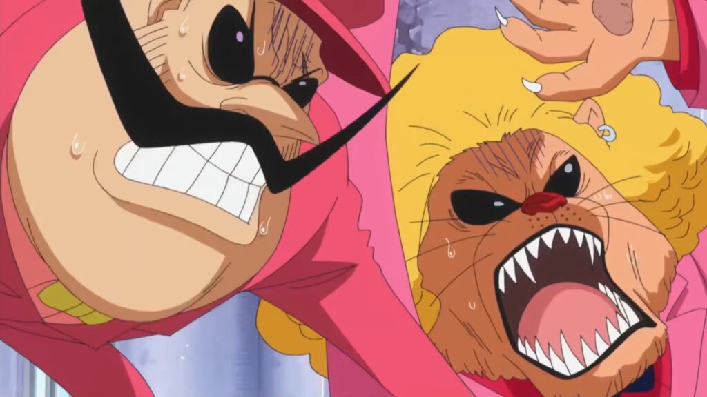 One Piece 571 Tamago and Pekoms are shocked because of Luffy.