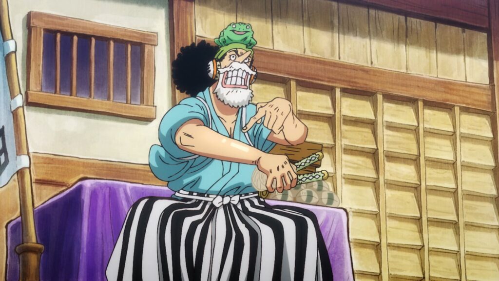 One Piece 891 Usopp became a toad Oil Seller.