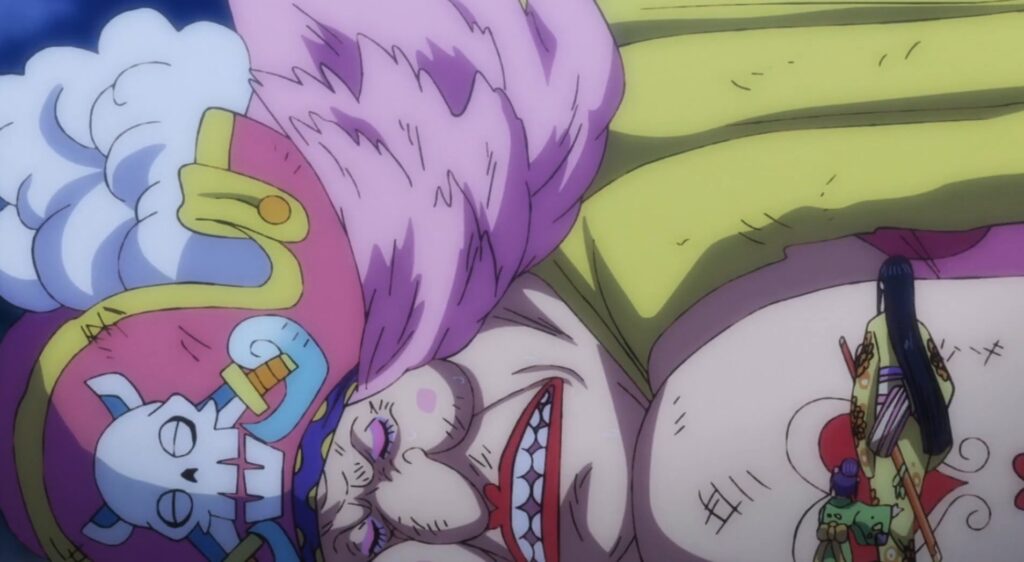 One Piece 917 Big Mom has washed up on the shores of Wano.