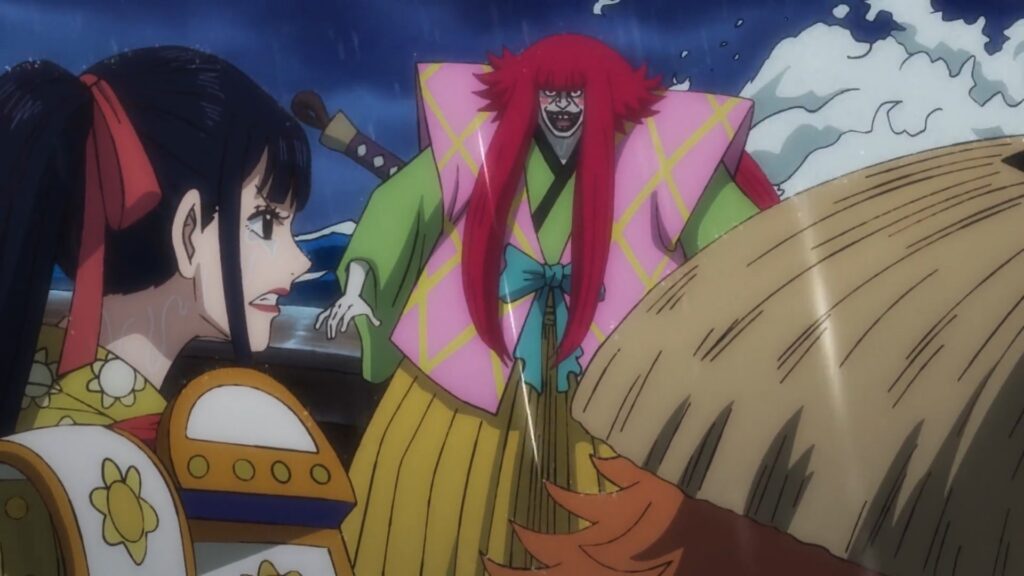 One Piece 977 Kanjuro betrays the scarabs.