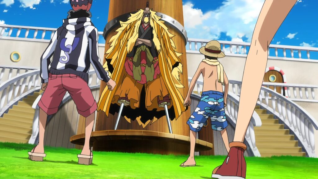 One Piece Shiki kidnapped nami so the strawhats went for him.