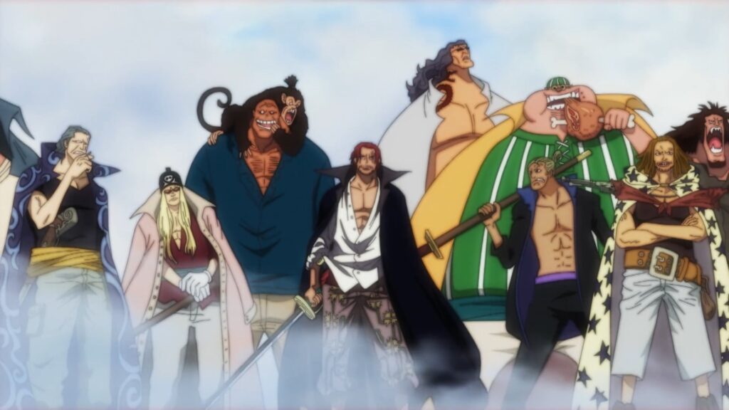 One Piece The red hair Pirates are one of the strongest pirates crews around.