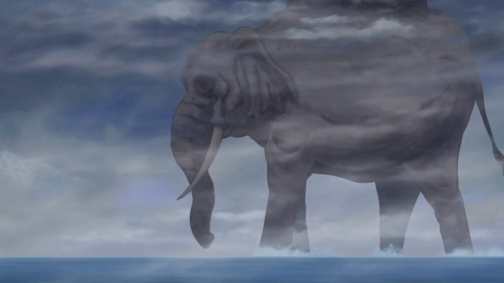 One Piece Zunesha the giant elephant or the moving island Zou