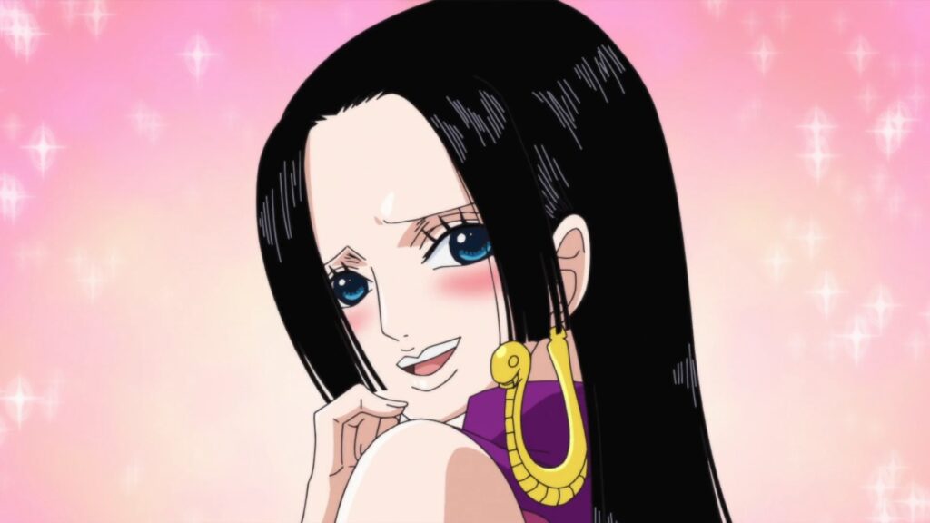 One Piece Boa Hancock is in love with Luffy.