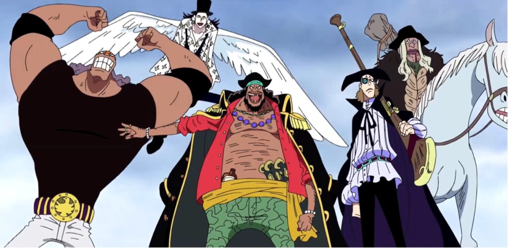 One Piece Blackbeard Proved at Marine Ford that he can fight admirals.