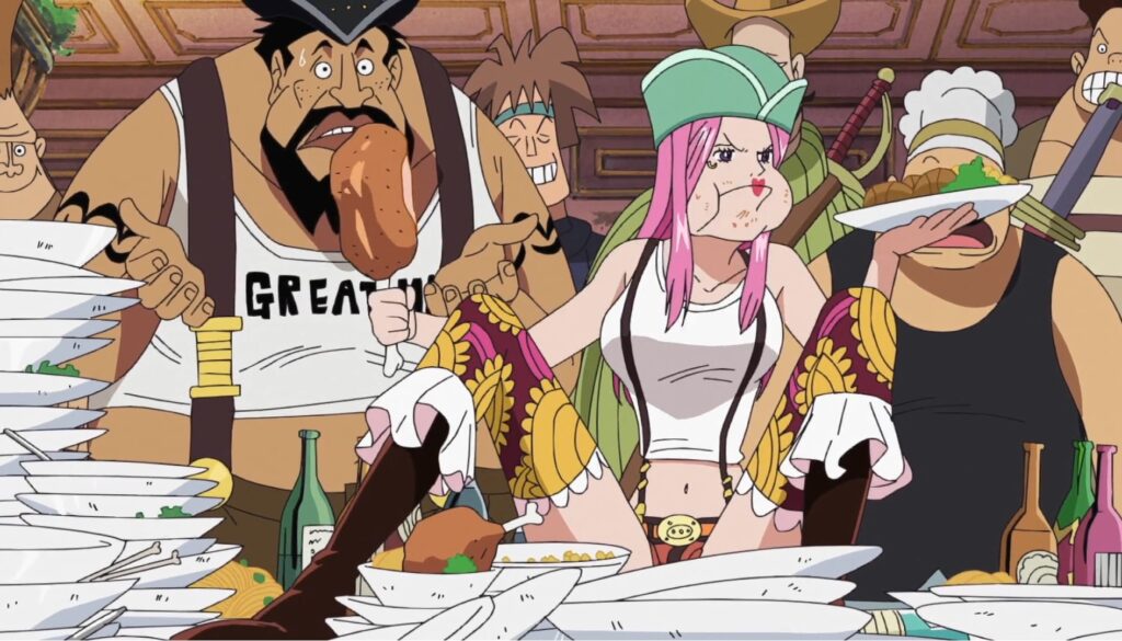 One Piece Bonney worked together with Luffy in Egghead Island.