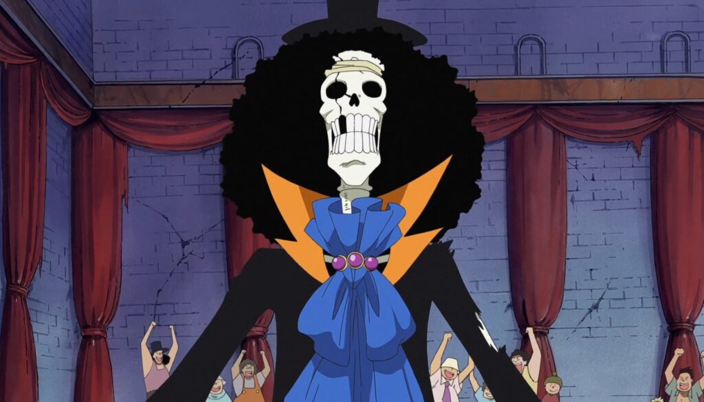 One Piece Brook is the musician of the Straw Hat Pirates.