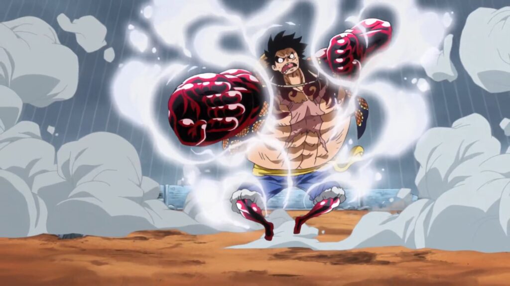 One Piece 726 Luffy used Gear Forth against Doflamingo for the first time.