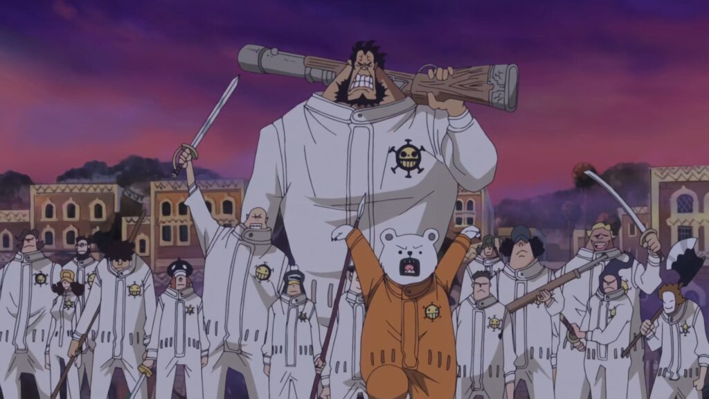 One Piece The Straw Hat Pirates and the heart Pirates have fought together in Wano.