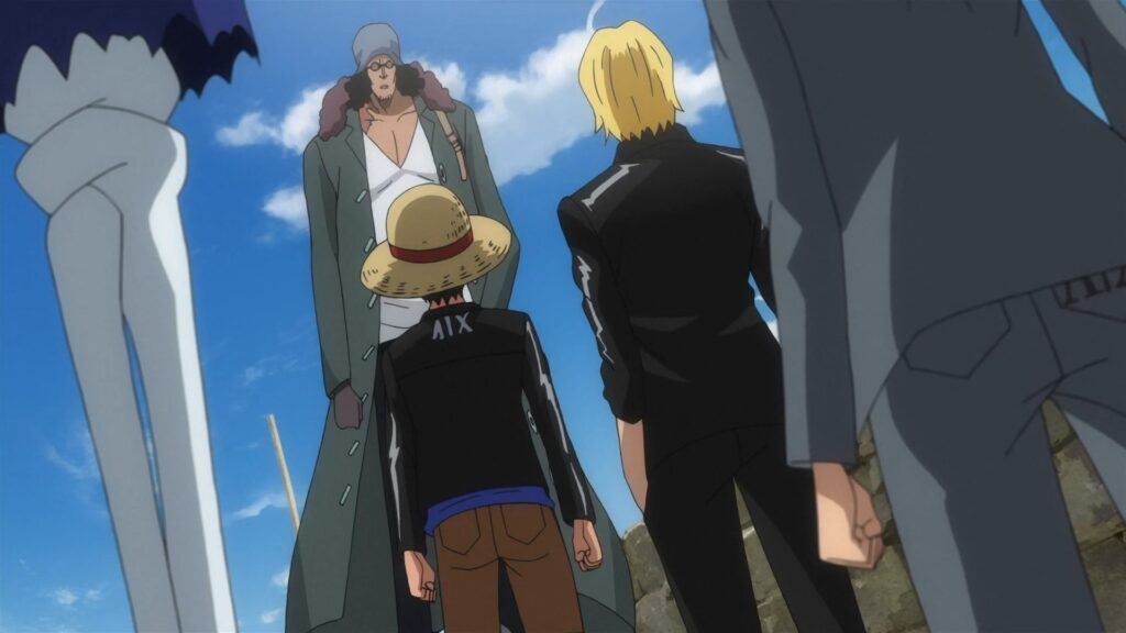 One Piece Film Z Kuzan helped the Straw Hats in this movie.