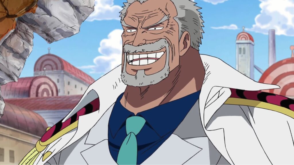 One Piece Garp tried to turn Luffy into a Marine.