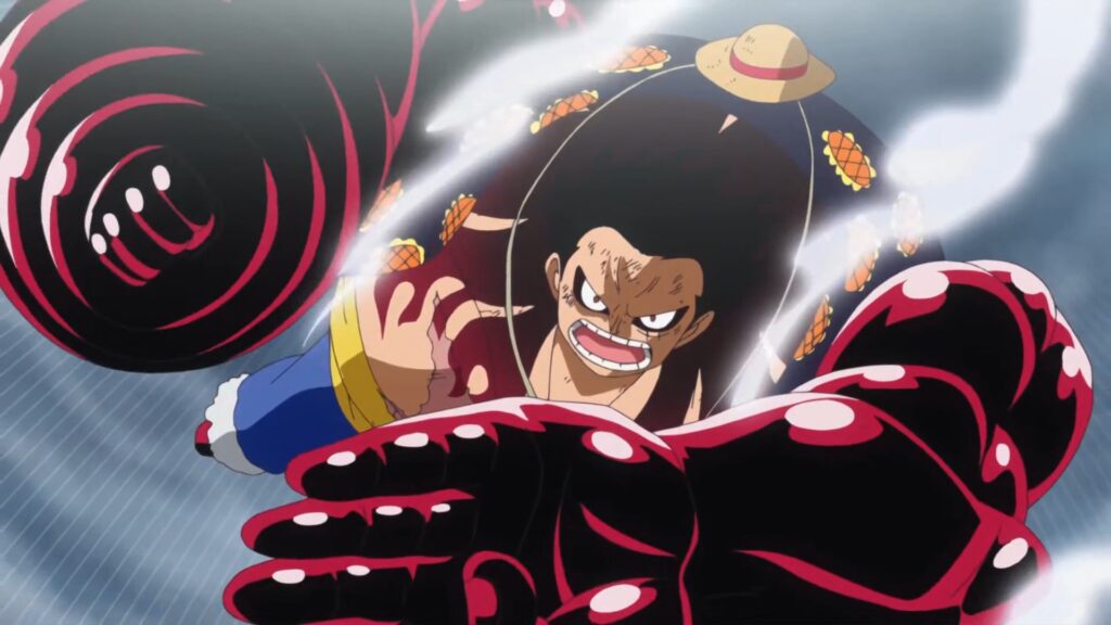 One Piece Monkey D Luffy lost first round against Saturn.