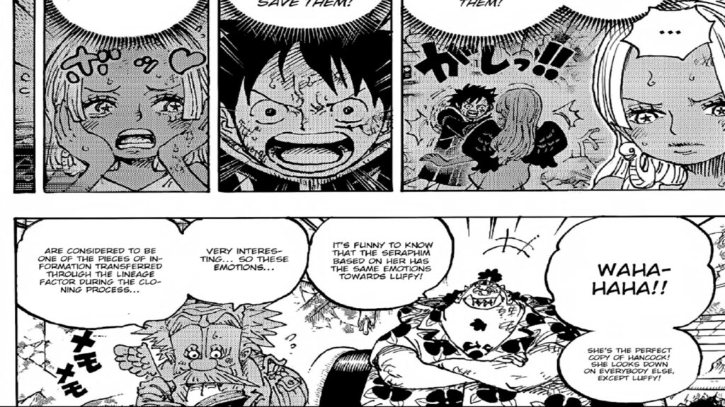 One Piece 1090 S Snake loves Luffy just like Boa Hancock does.