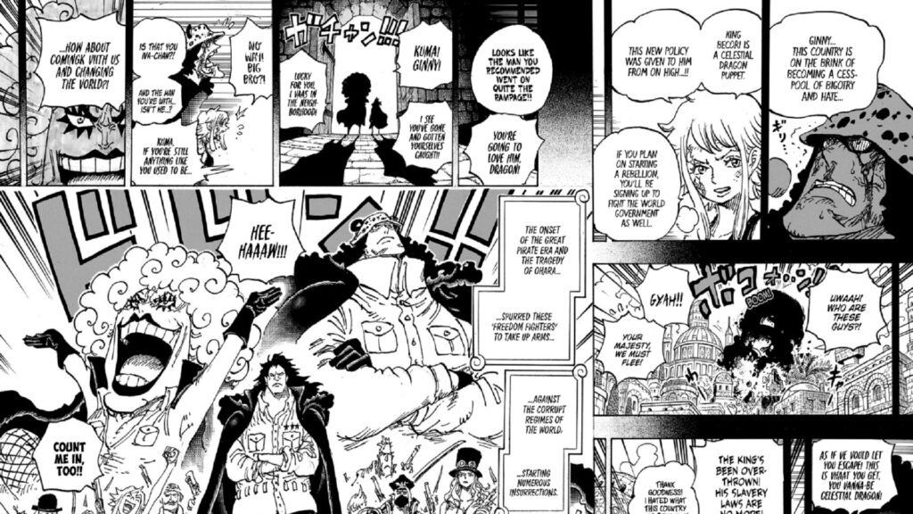 One Piece 1097 Kuma joins Dragon and forms the Revolutionary Army.