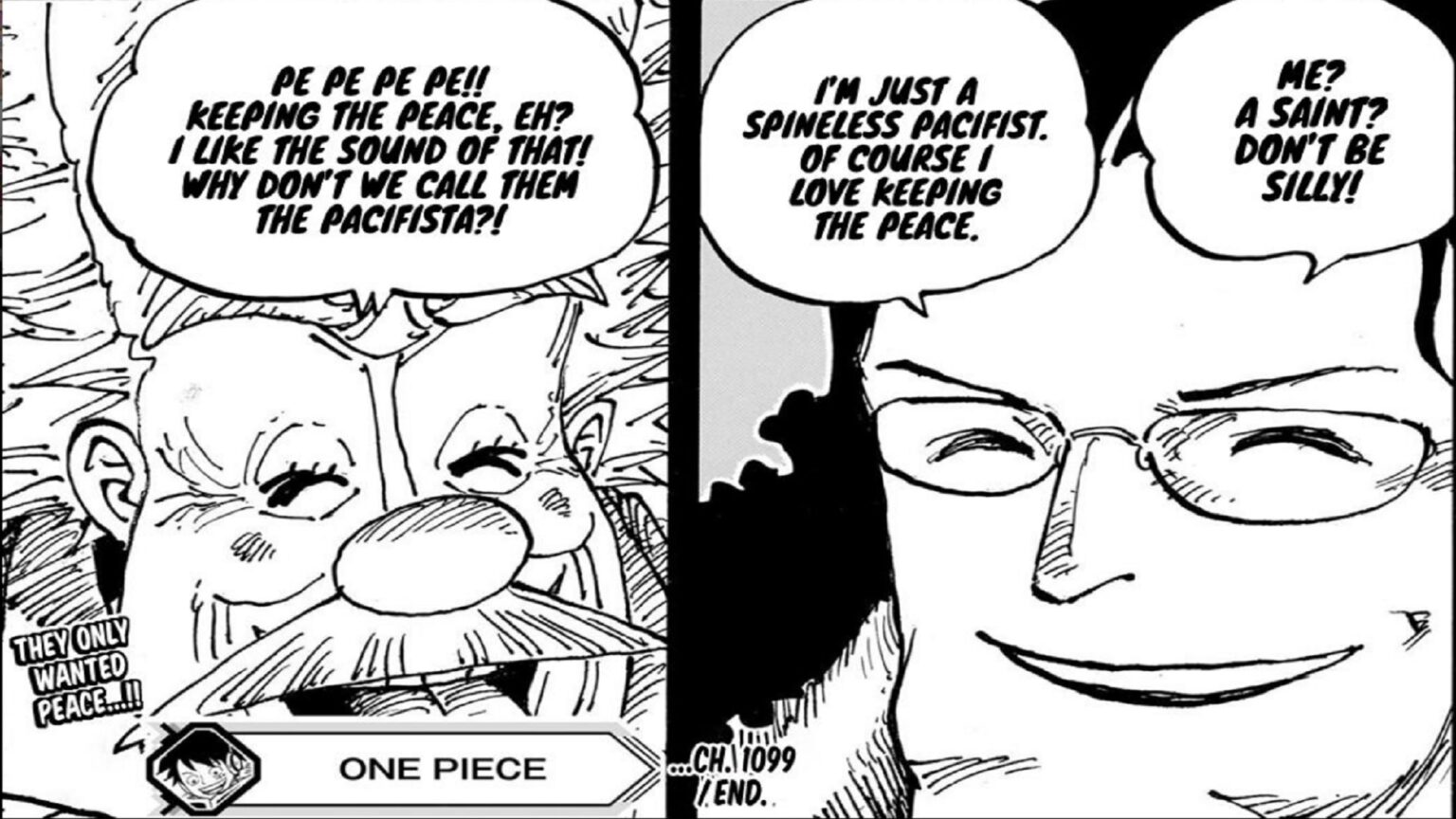 One Piece 1099 Vegapunk and Kuma create the Pacifistas.