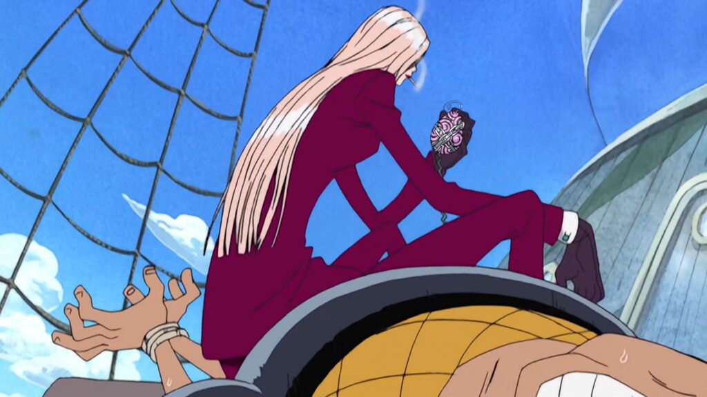 One Piece 130 The Ori Ori no Mi is also known as the Cage Cage Fruit.