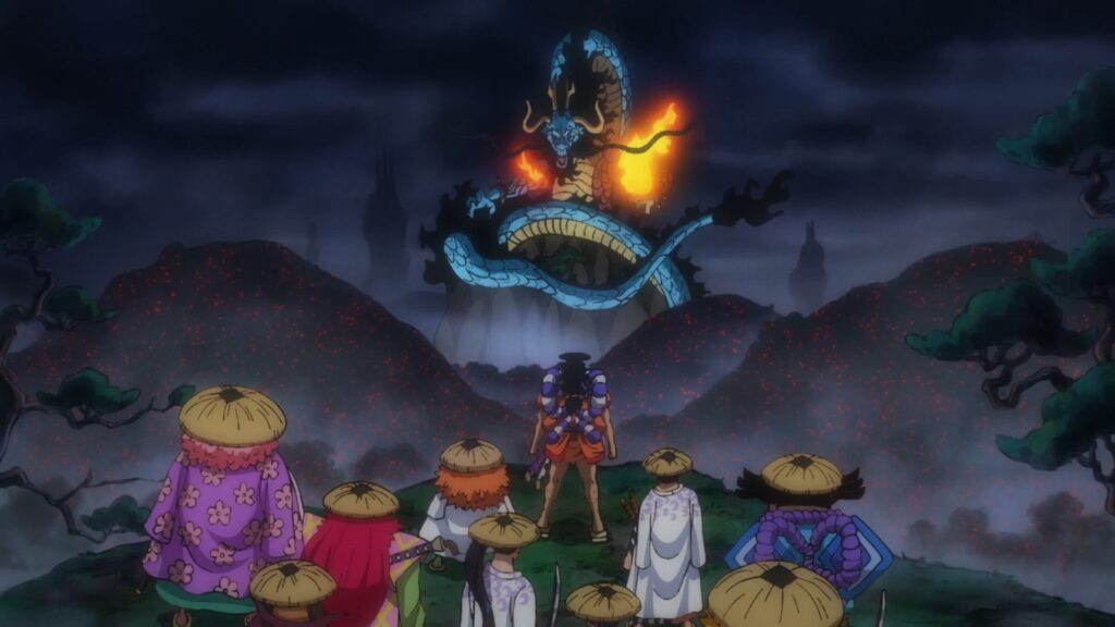 One Piece 971 Oden goes head to head with Kaido.