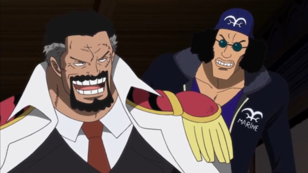 One Piece Strong World Kuzan was the apprentice of Garp.