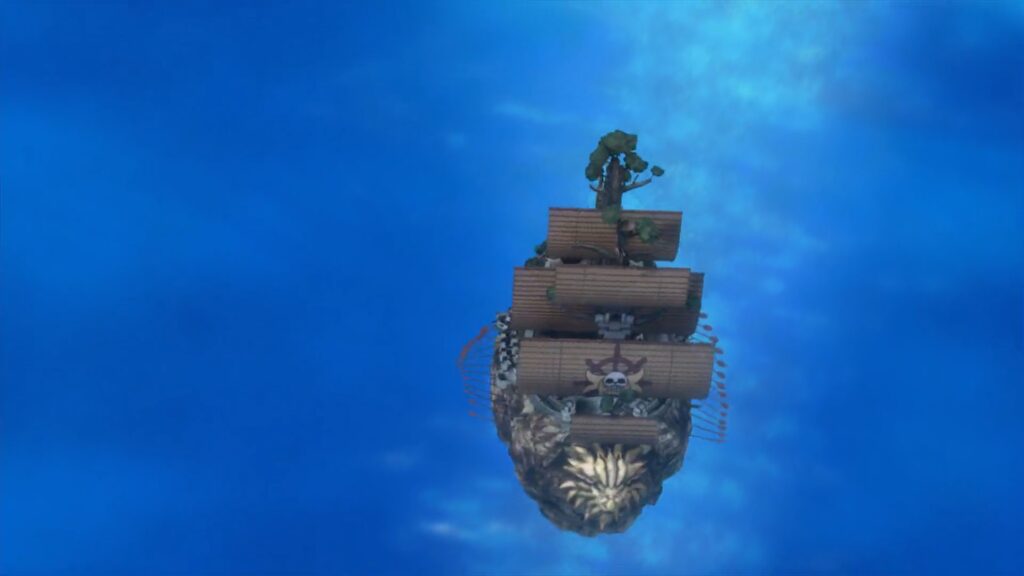 One Piece Strong World Island Ship is the Ship of Flying Pirate Shiki.