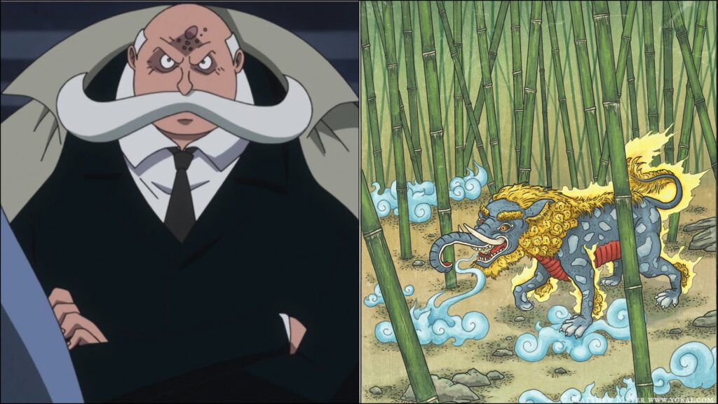 One Piece Topman Warcury is one of the five elders.