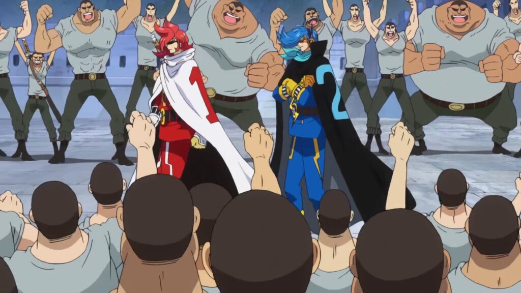 One Piece Vinsmoke Siblings are specially modified to be strong soldiers.