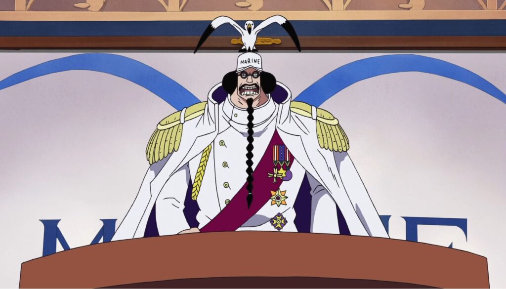 One Piece Sengoku the Buddha is the previous Fleet Admiral.