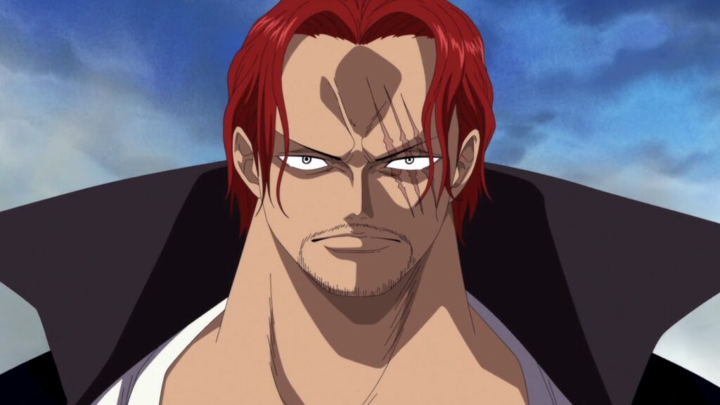 One Piece Shanks as an emperor of the sea has a hella strong advancement armament haki.