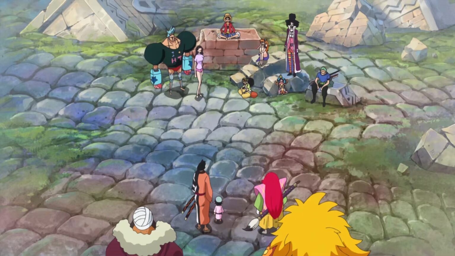 One Piece the Straw Hats and Kozuki clan members