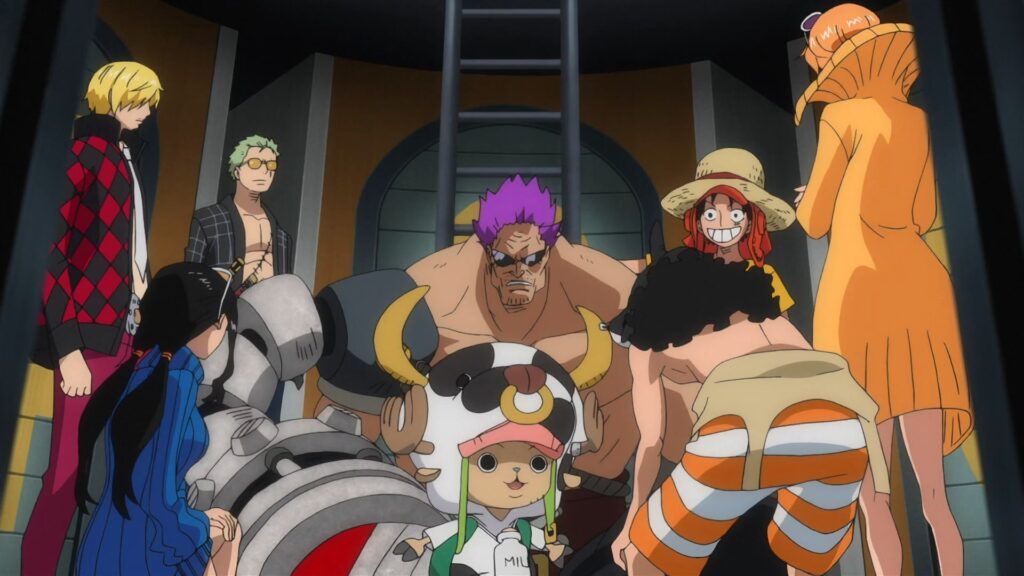 One Piece Film Z Straw Hats entered in conflict with the Neo Marines.