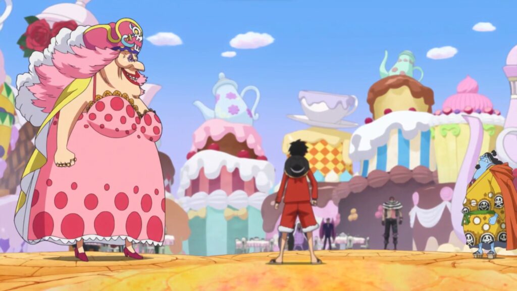 One Piece Big Mom against Jimbe, Luffy and Katakuri