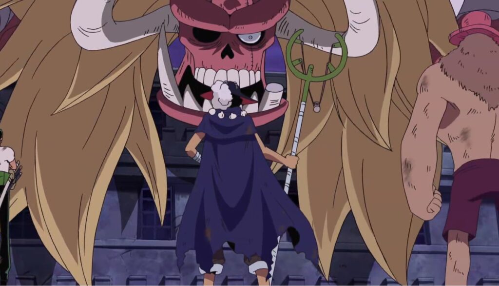 One Piece Usopp did his part in defeating Oars.