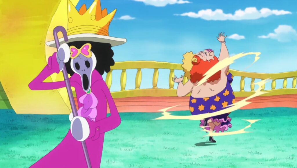 One Piece Bamboo Fruit Slice is Brook's signature attack.