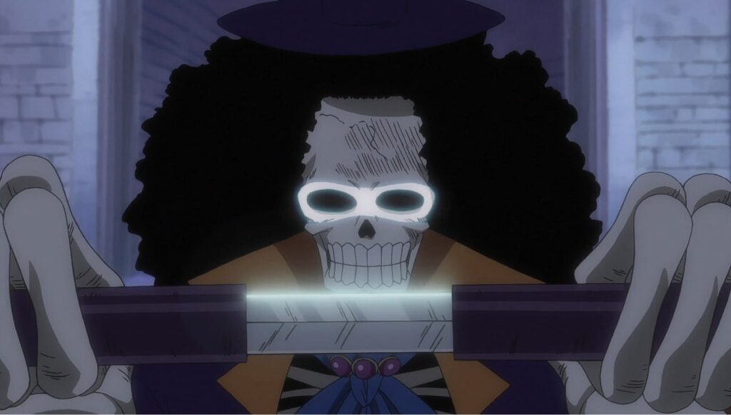 One Piece Brook has a combat style based on music, swordsmanship and music.